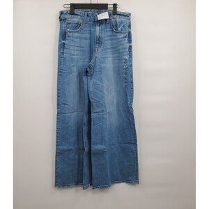 American Eagle Super High-Rise Ultra Wide Leg Jeans Women Size 2 Regular NWT